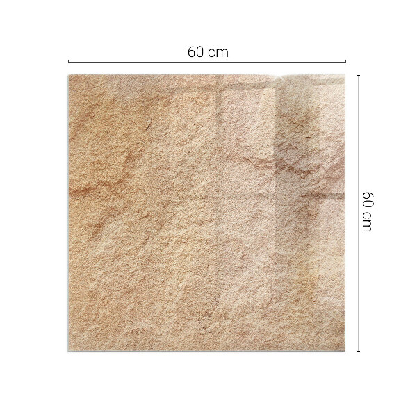 Cuadrada protector suelo para estufa de leña Textura de piedra natural