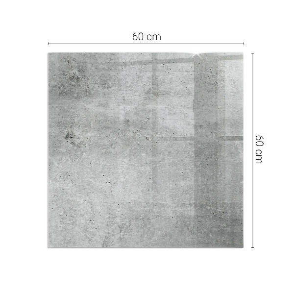 Cuadrada protector suelo para estufa de leña Textura de hormigón crudo