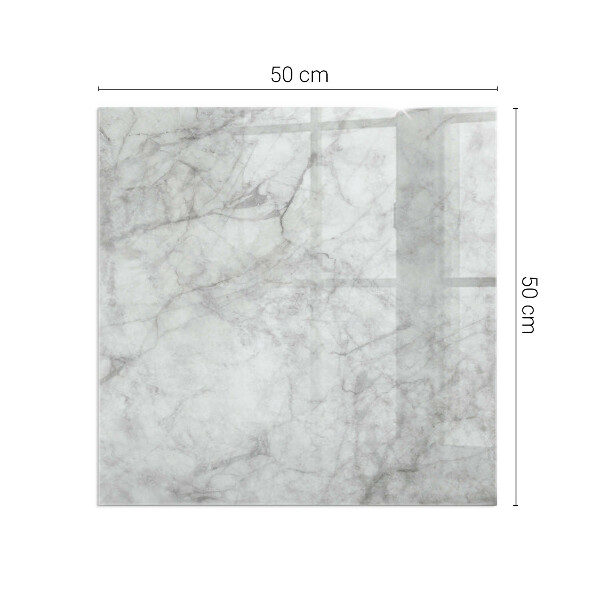 Cuadrada protector suelo para estufa de leña Patrón de estructura de mármol