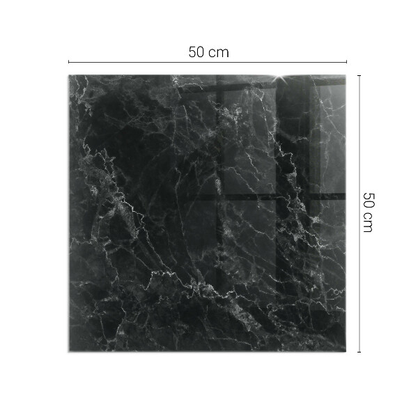 Cuadrada placa protección suelo estufa Elegante patrón de mármol