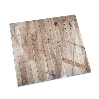 Cuadrada protector suelo para estufa de leña Tablero de madera en el diseño