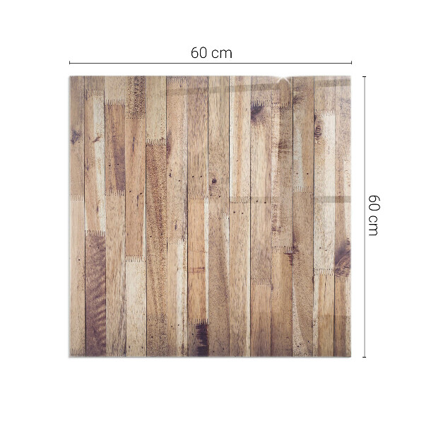 Cuadrada protector suelo para estufa de leña Tablero de madera en el diseño