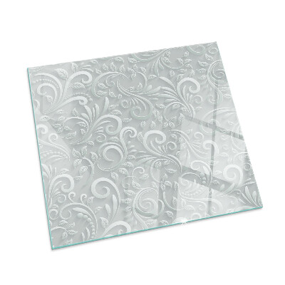 Cuadrada protector de suelo para estufa Elegante patrón de planta