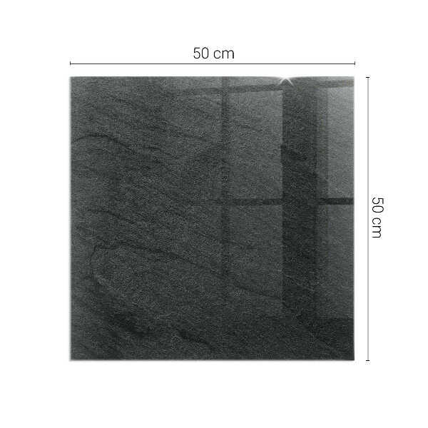 Cuadrada protector suelo para estufa de leña Textura de la superficie de la piedra