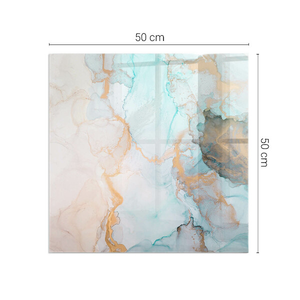 Cuadrada placa protección suelo estufa Patrón fluido abstracto