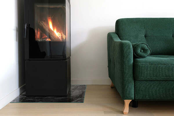 Cuadrada protector de suelo para estufa Patrón de piedra natural