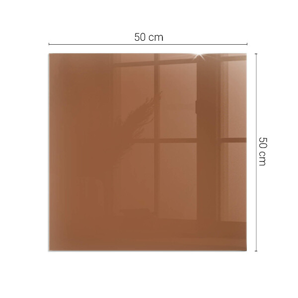 Cuadrada placa protección suelo estufa Color marrón