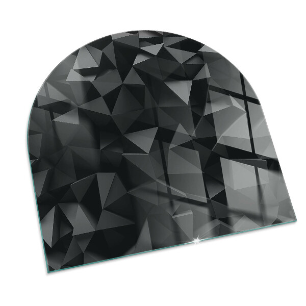 Lápida placa de protección para estufa geometría tridimensional