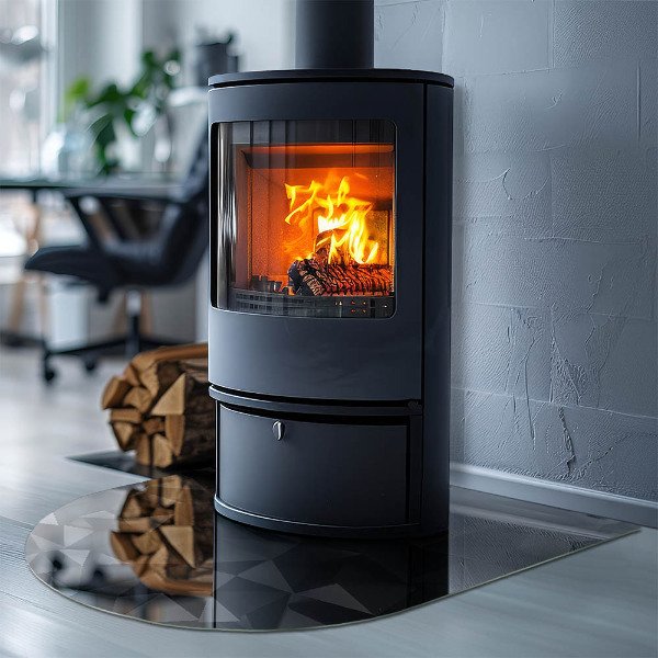 Lápida placa de protección para estufa geometría tridimensional