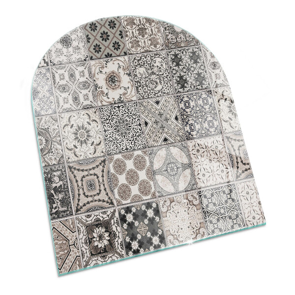 Lápida placa de protección para estufa Patrones de azulejos decorativos