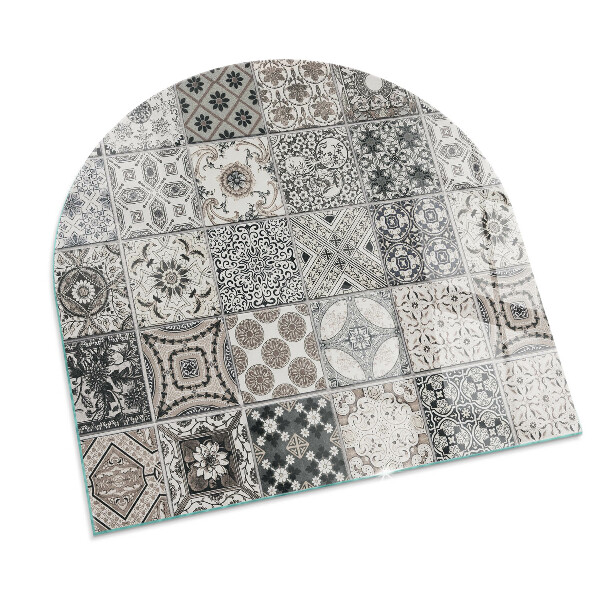 Lápida placa de protección para estufa Patrones de azulejos decorativos