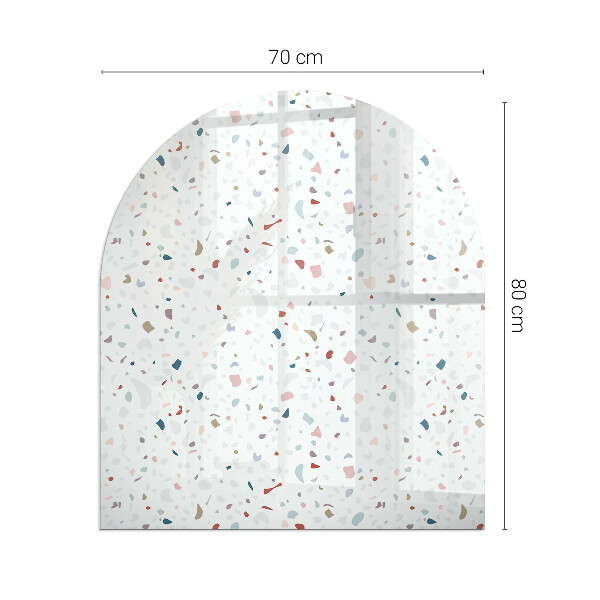 Lápida placa de vidrio para chimenea Patrón con formas pequeñas