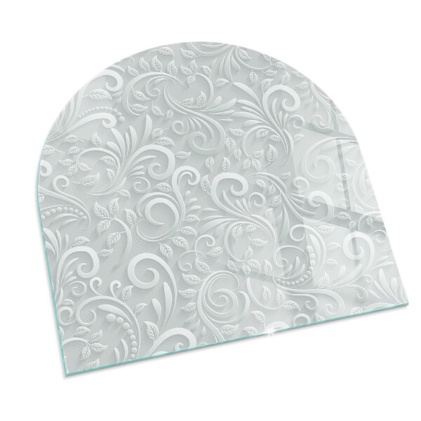 Lápida placa protectora suelo estufa Elegante patrón de planta