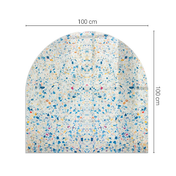 Lápida placa de vidrio para chimenea Patrón de textura abstracta