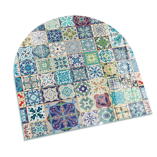 Lápida placa de protección para estufa Patrones de mosaico en azulejos