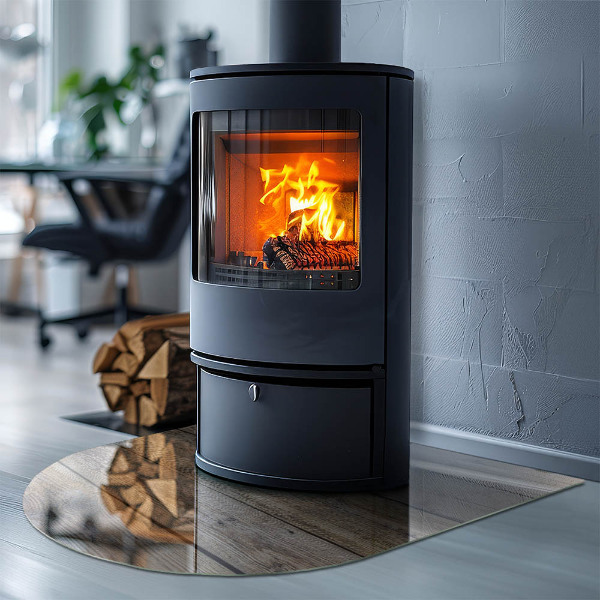 Lápida placa de vidrio para chimenea Tableros de madera natural