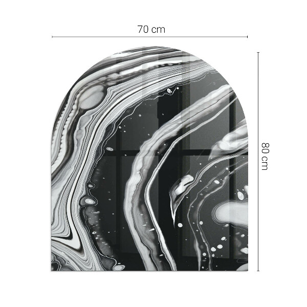 Lápida placa de protección para estufa Ondas y líneas abstractas
