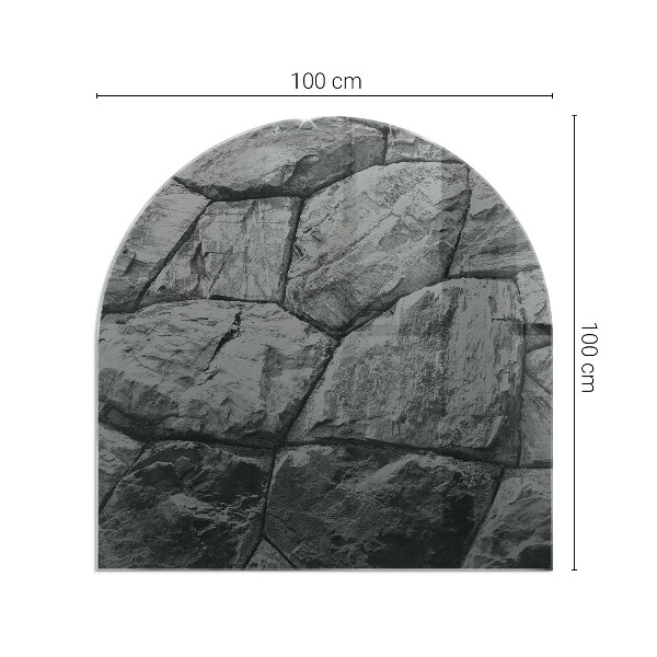 Lápida placa protectora suelo estufa Patrón de piedra natural