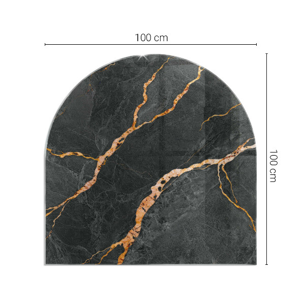 Lápida placa de protección para estufa Mármol elegante con vetas