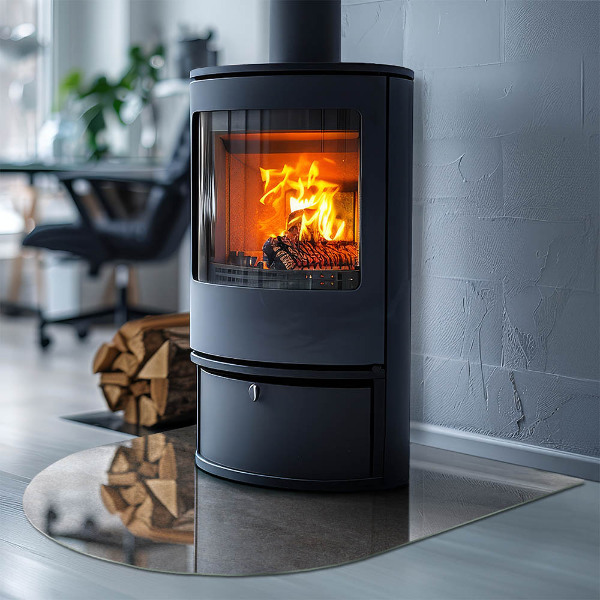 Lápida placa de protección para estufa Patrón de piedra natural