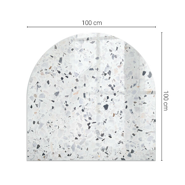 Lápida placa de protección para estufa Patrón de piedra con partículas