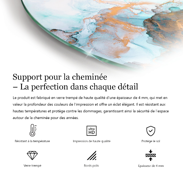 Lápida placa de protección para estufa Color morado claro