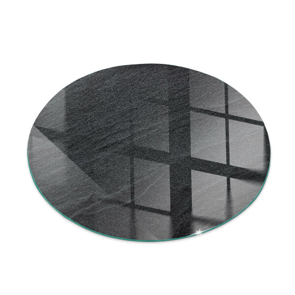 Redonda placa de vidrio para chimenea Textura de piedra natural