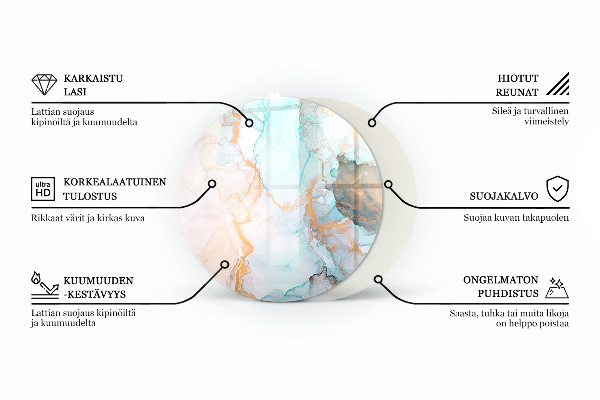 Redonda placa protectora suelo estufa Patrón floral con mariposas