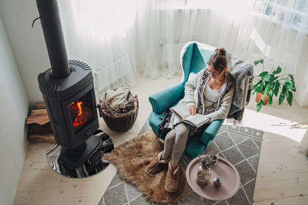 Redonda placa de protección para estufa Ondas y líneas abstractas