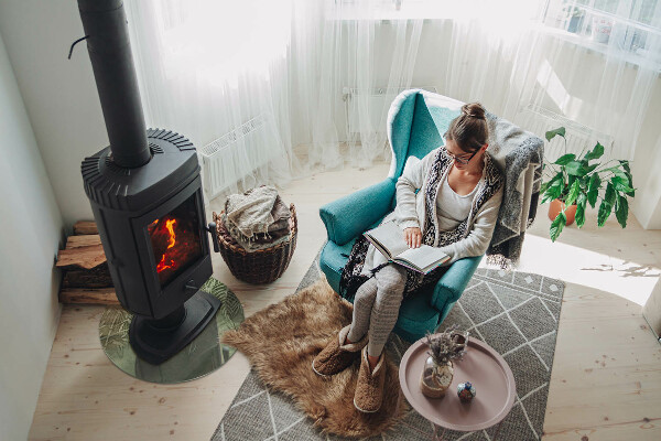 Redonda placa protectora suelo estufa Hojas tropicales al fondo