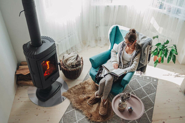 Redonda placa de vidrio para chimenea Color Gris claro