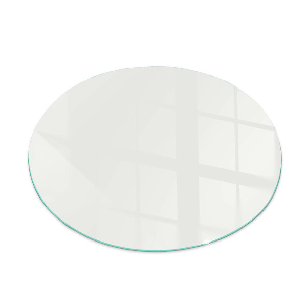 Redonda placa de vidrio para chimenea Color marfil