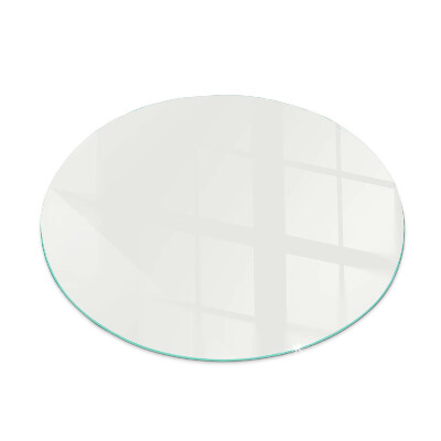Redonda placa de vidrio para chimenea Color marfil