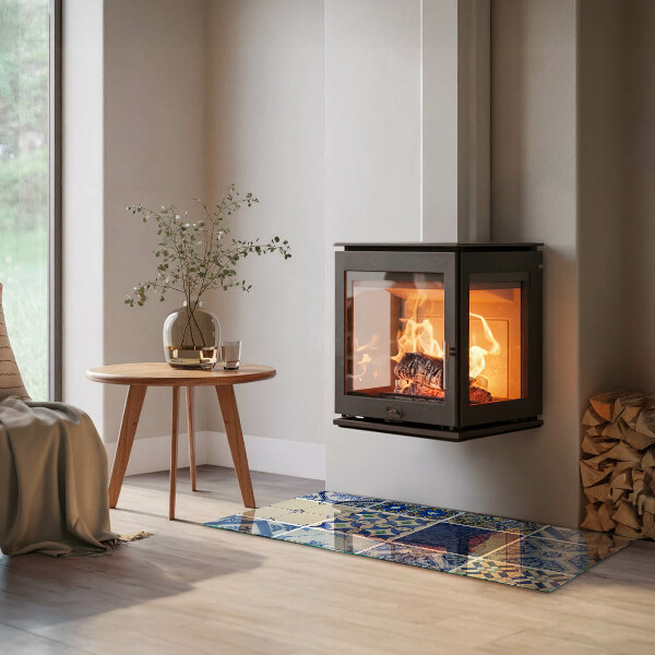 Rectangulare protector de suelo para estufa Patrones de baldosas cerámicas