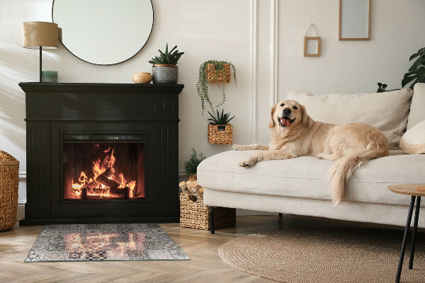 Rectangulare placa protección suelo estufa Patrones de azulejos decorativos