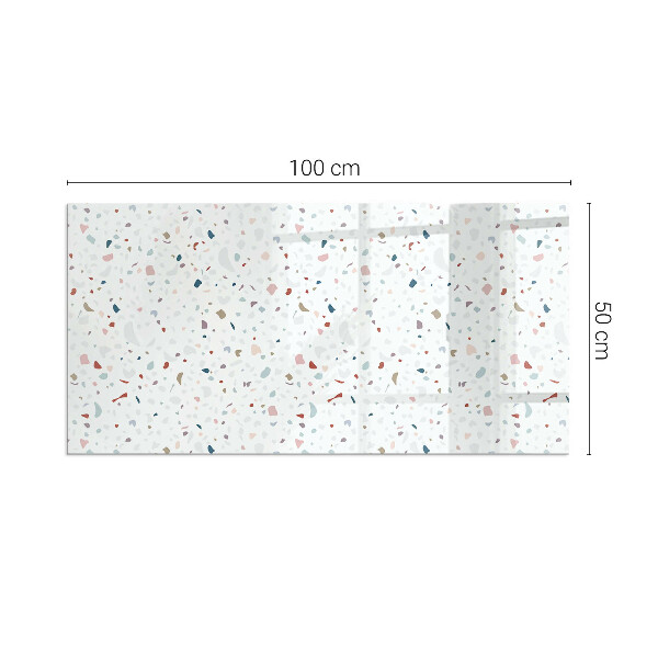 Rectangulare protector suelo para estufa de leña Patrón con formas pequeñas