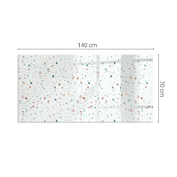 Rectangulare protector suelo para estufa de leña Patrón con formas pequeñas