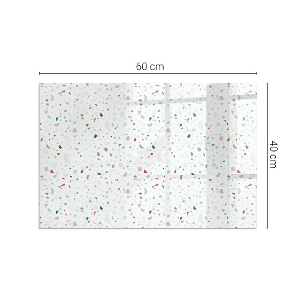 Rectangulare protector suelo para estufa de leña Patrón con formas pequeñas