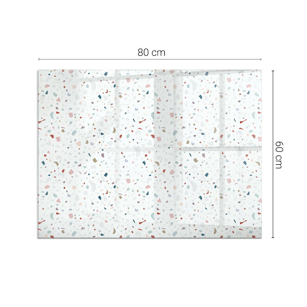 Rectangulare protector suelo para estufa de leña Patrón con formas pequeñas