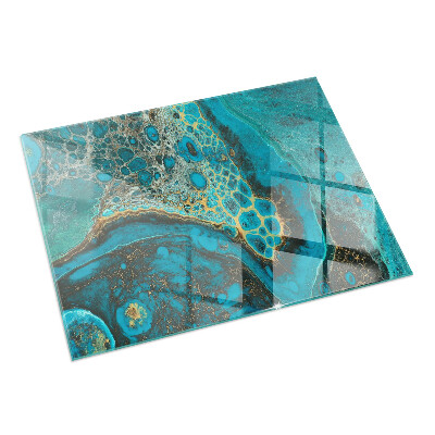 Rectangulare placa protección suelo estufa Patrón orgánico abstracto