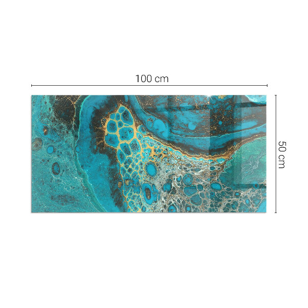 Rectangulare placa protección suelo estufa Patrón orgánico abstracto