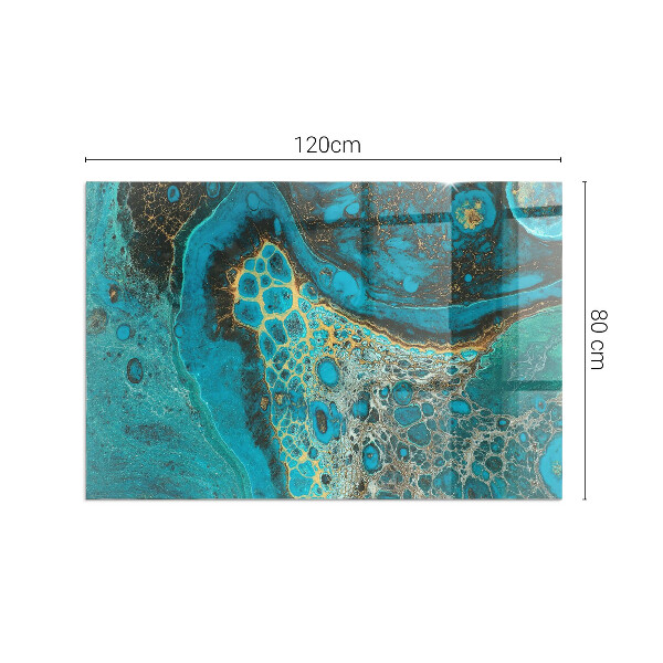 Rectangulare placa protección suelo estufa Patrón orgánico abstracto