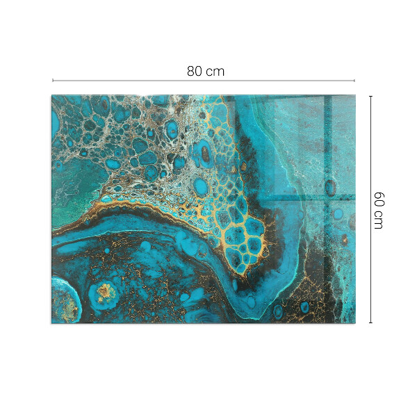 Rectangulare placa protección suelo estufa Patrón orgánico abstracto