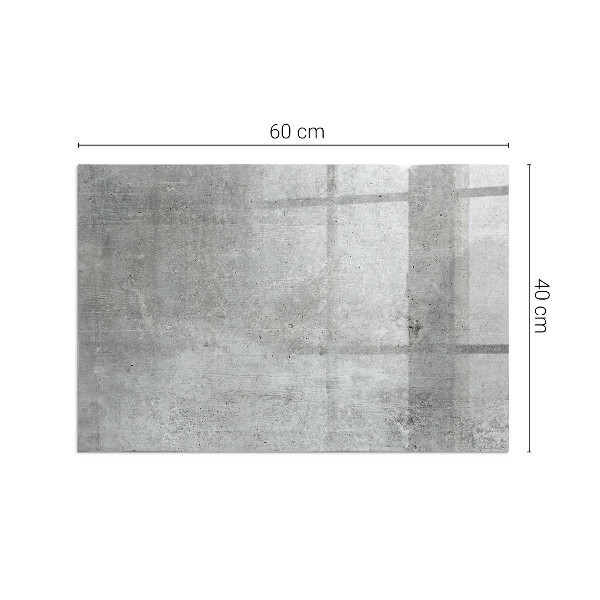 Rectangulare protector suelo para estufa de leña Textura de hormigón crudo
