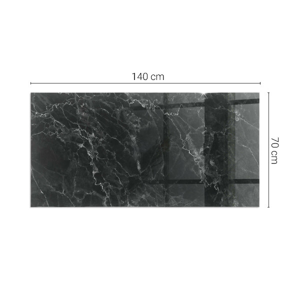 Rectangulare placa protección suelo estufa Elegante patrón de mármol