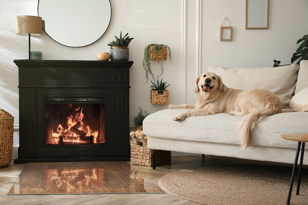 Rectangulare placa protección suelo estufa Textura de óxido en el metal
