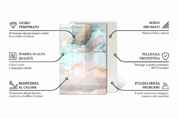 Rectangulare placa protección suelo estufa Tabla de madera con veta
