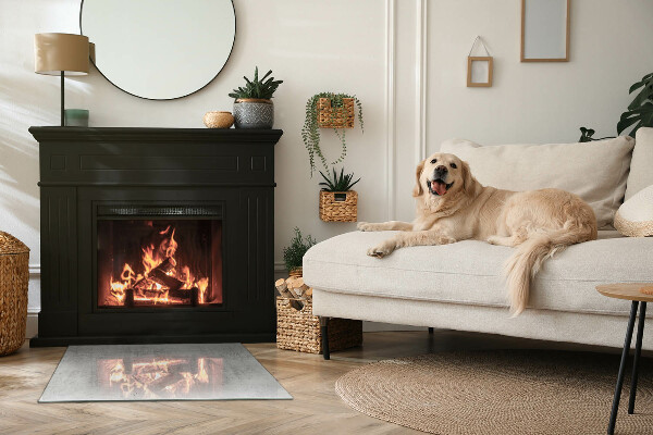 Rectangulare placa protección suelo estufa Textura de hormigón crudo