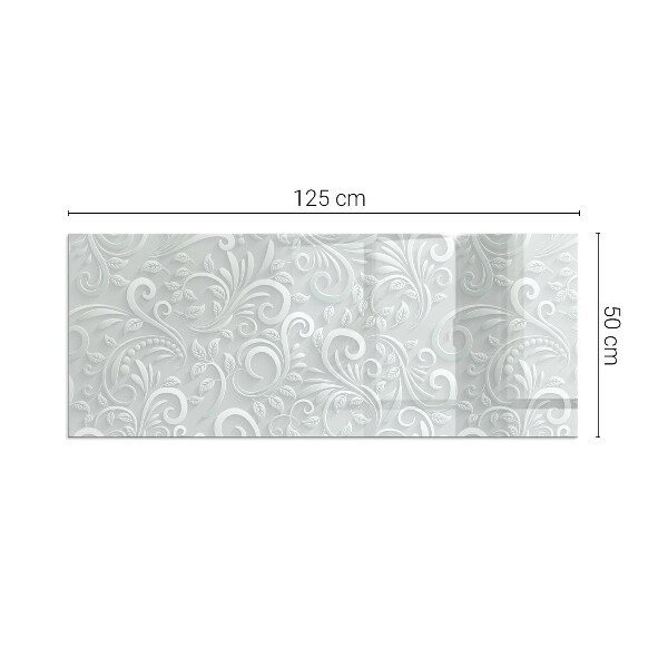 Rectangulare protector de suelo para estufa Elegante patrón de planta