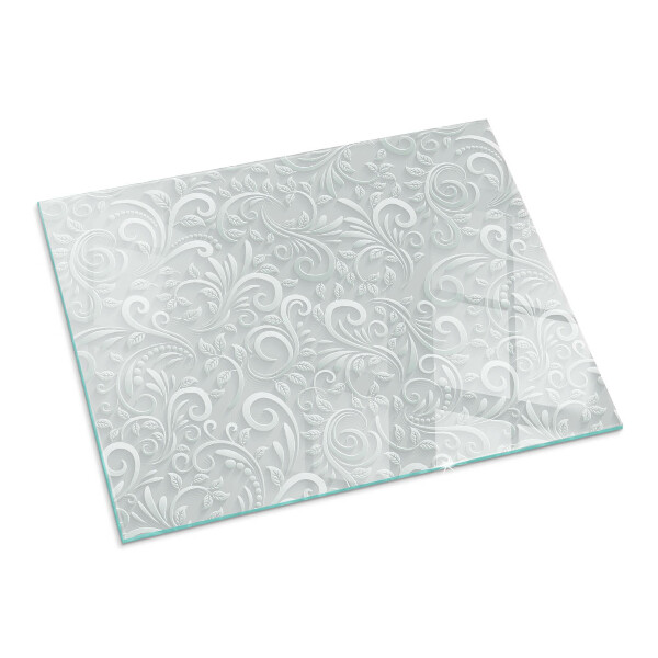 Rectangulare protector de suelo para estufa Elegante patrón de planta